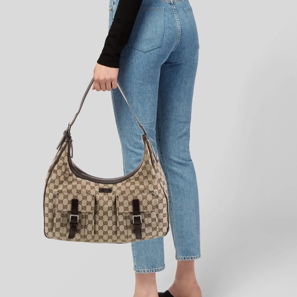 Gucci Tan and Brown Shoulder Bag